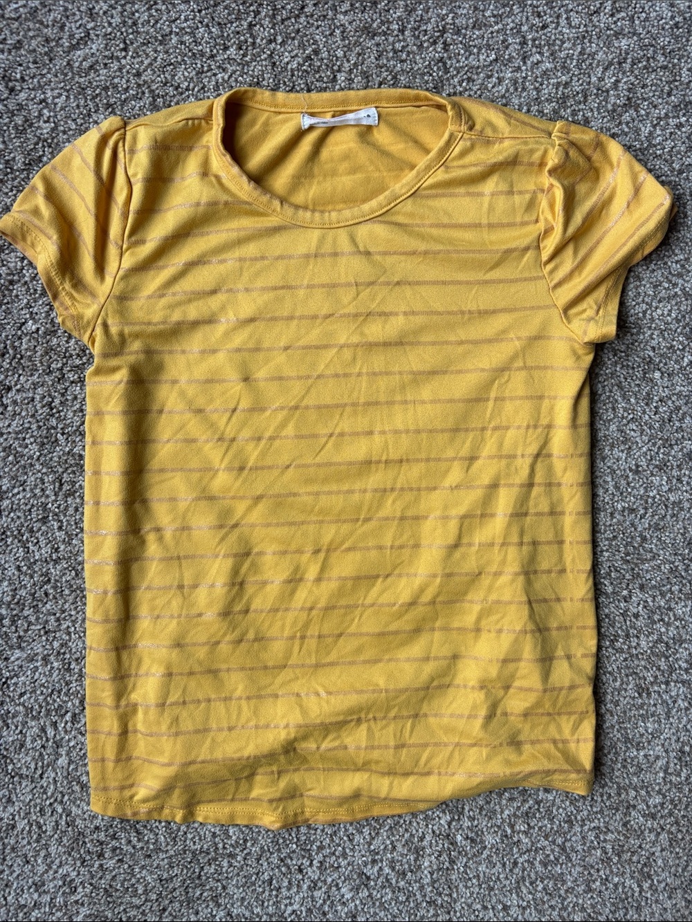 Kids' Short-Sleeve Yellow Stripe Tee - Classic Crew